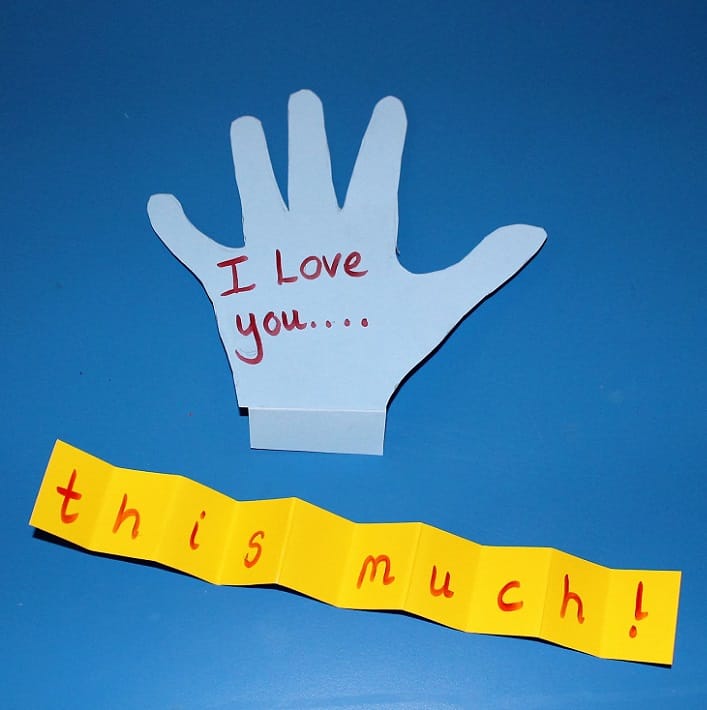 Make a Father’s Day Card – A Simple “I Love You” Craft