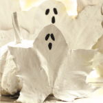 Leafy ghosts halloween crafts