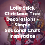 lolly stick christmas tree docorations simple seasonal craft inspiration