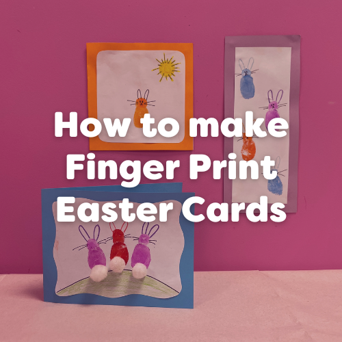 How to make Finger Print Easter Cards